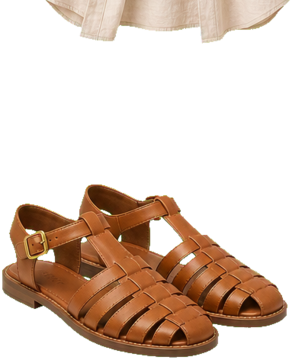 Tan sandals