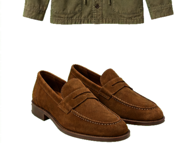 Brown loafers