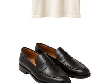Black loafers