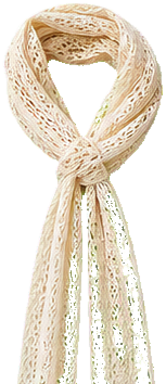 Cream scarf