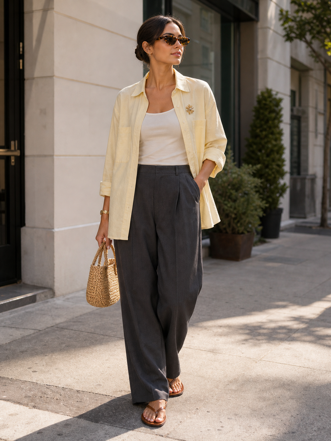 Milan butter tailoring outfit reference for photo-based try-on