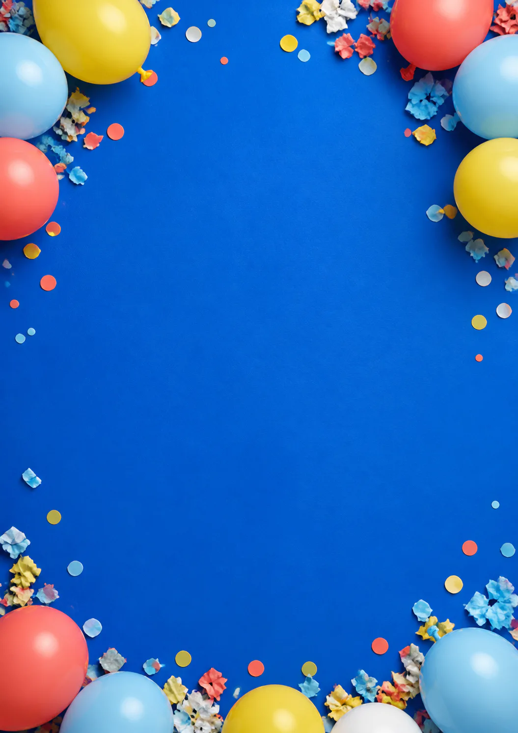 Aperçu du modèle — Invitation d’anniversaire enfant à confettis