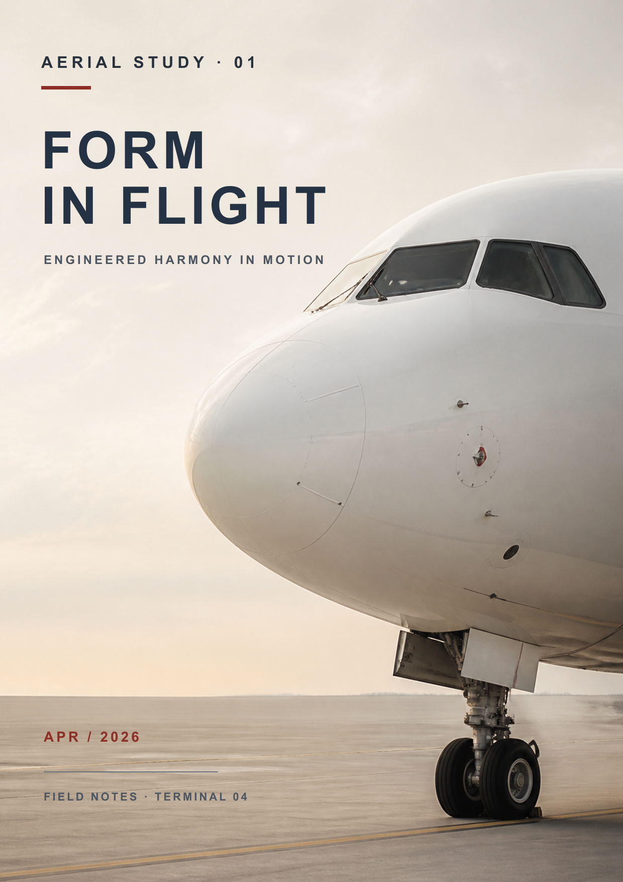 Affiche d’aviation minimaliste