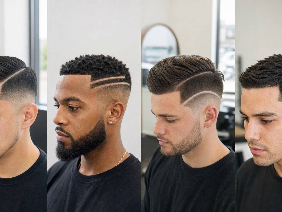 Haircuts With Lines on the Side: 17 Barber Design Ideas