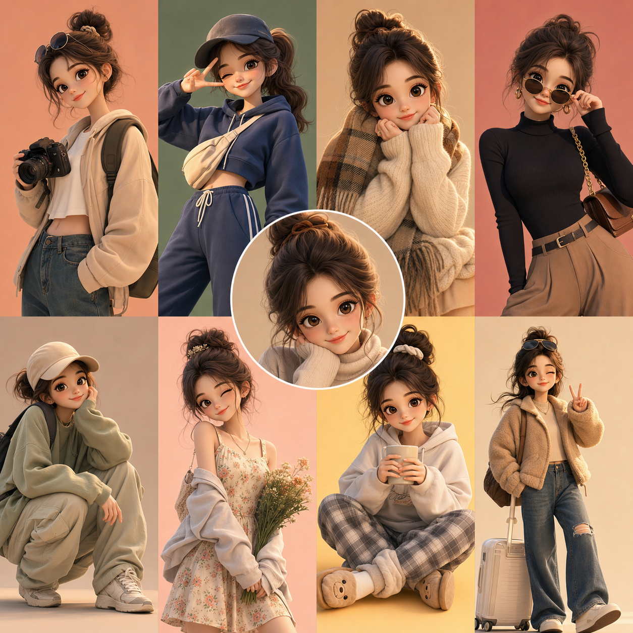 3D穿搭分身 preset preview