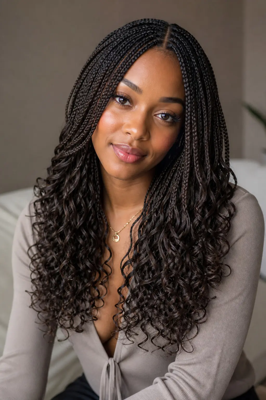 French-Curl-Braids style image 1