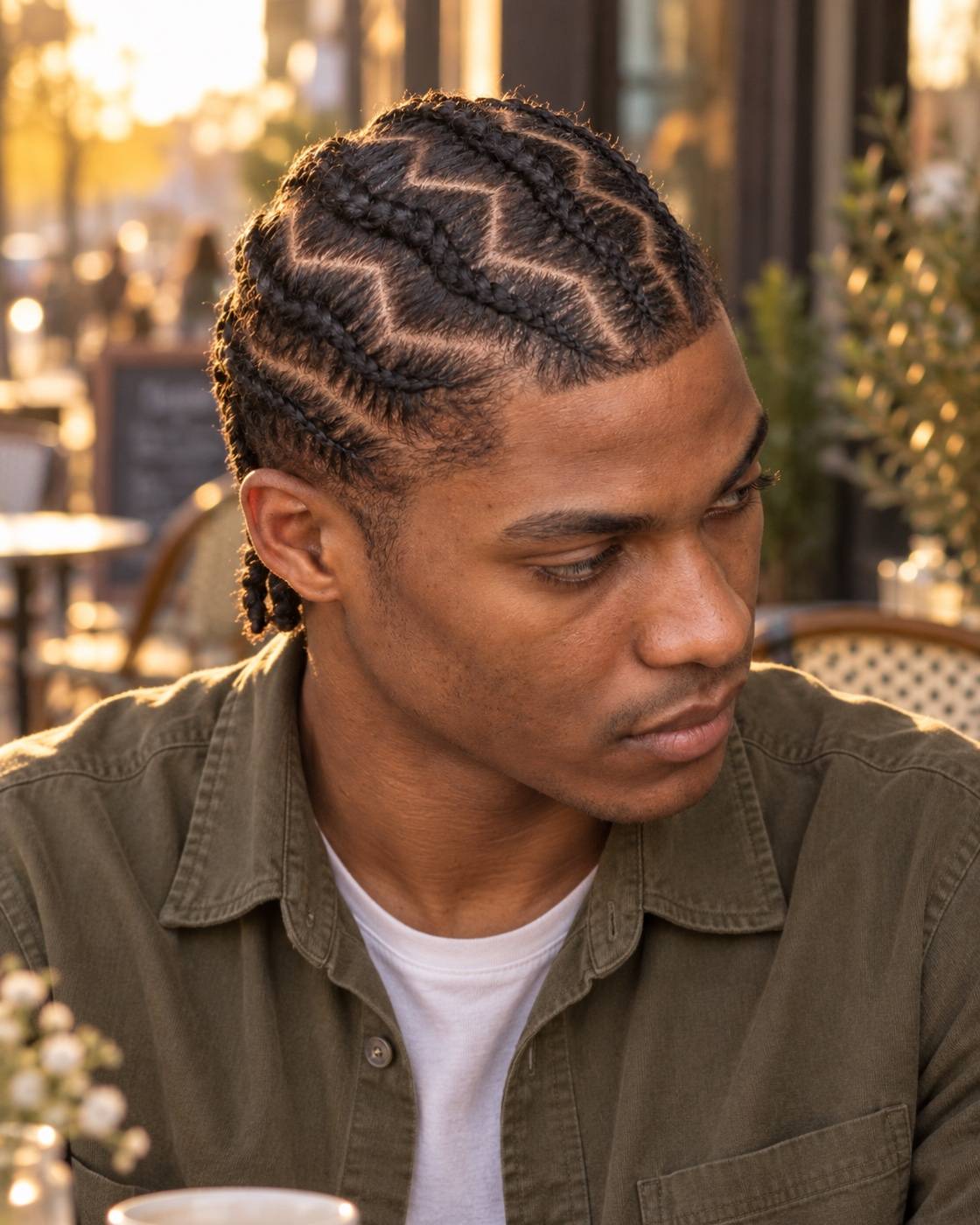 Zickzack-Stitch-Braids für Männer
