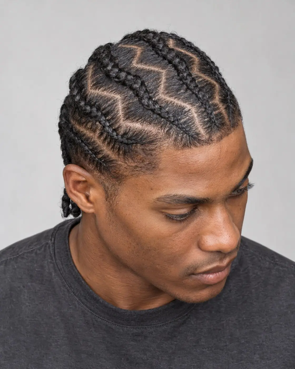 Zickzack-Stitch-Braids für Männer style image 1
