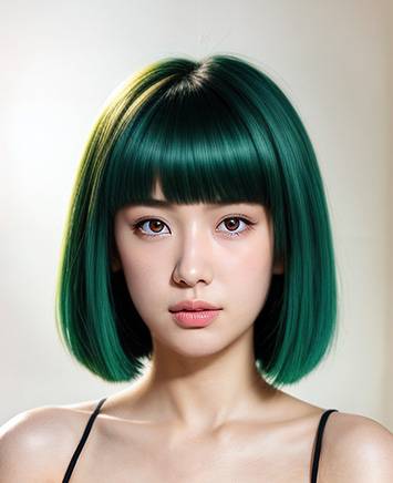 보브컷 그린 preset preview