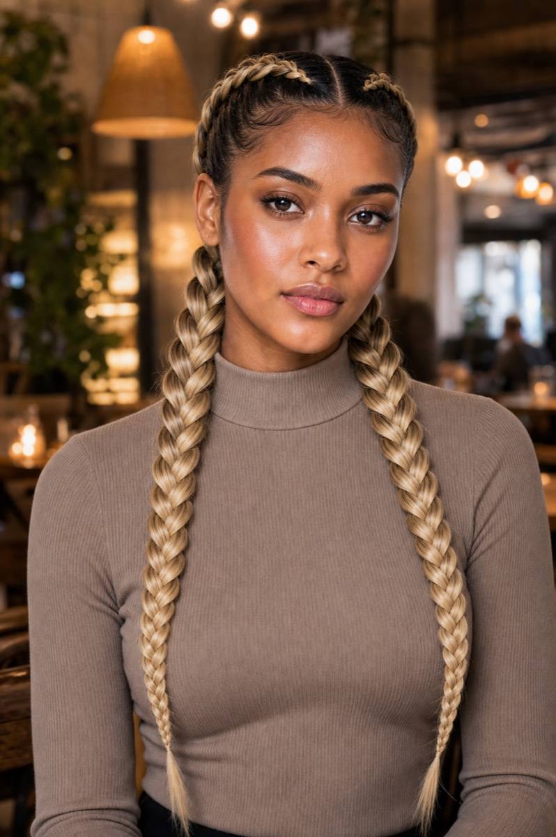 Two Braid Blonde
