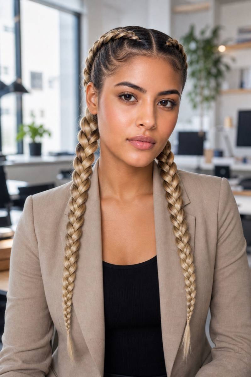 Two Braid Blonde thumbnail 2
