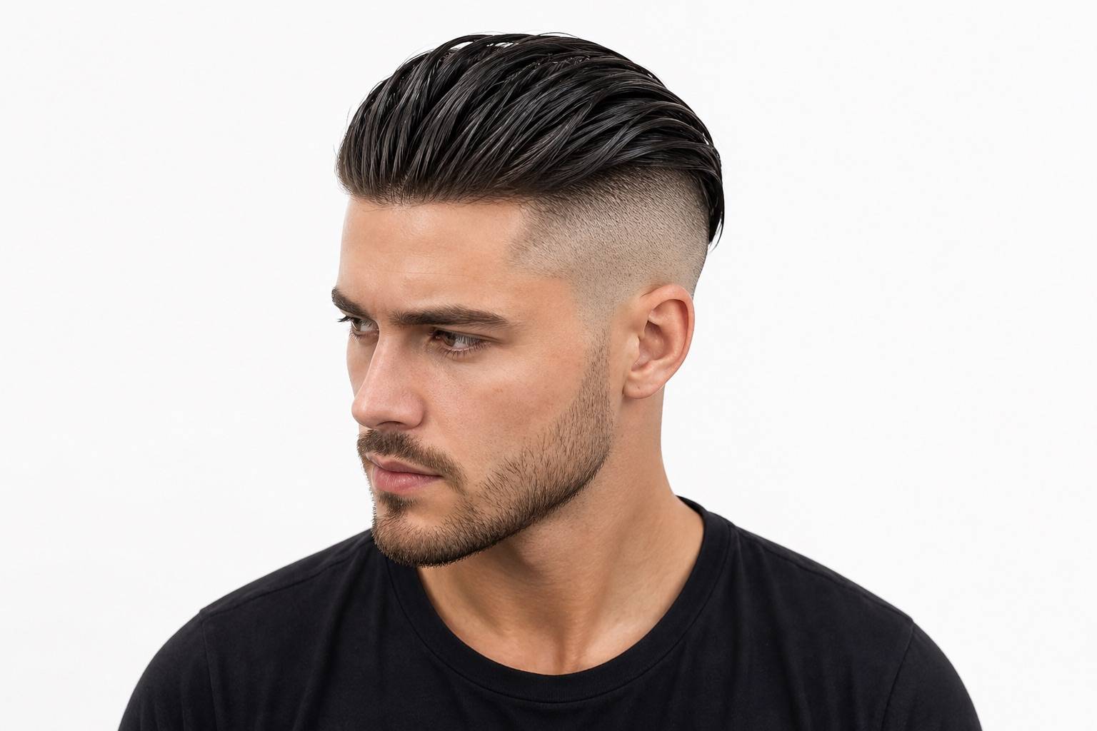 Undercut Penteado para Trás