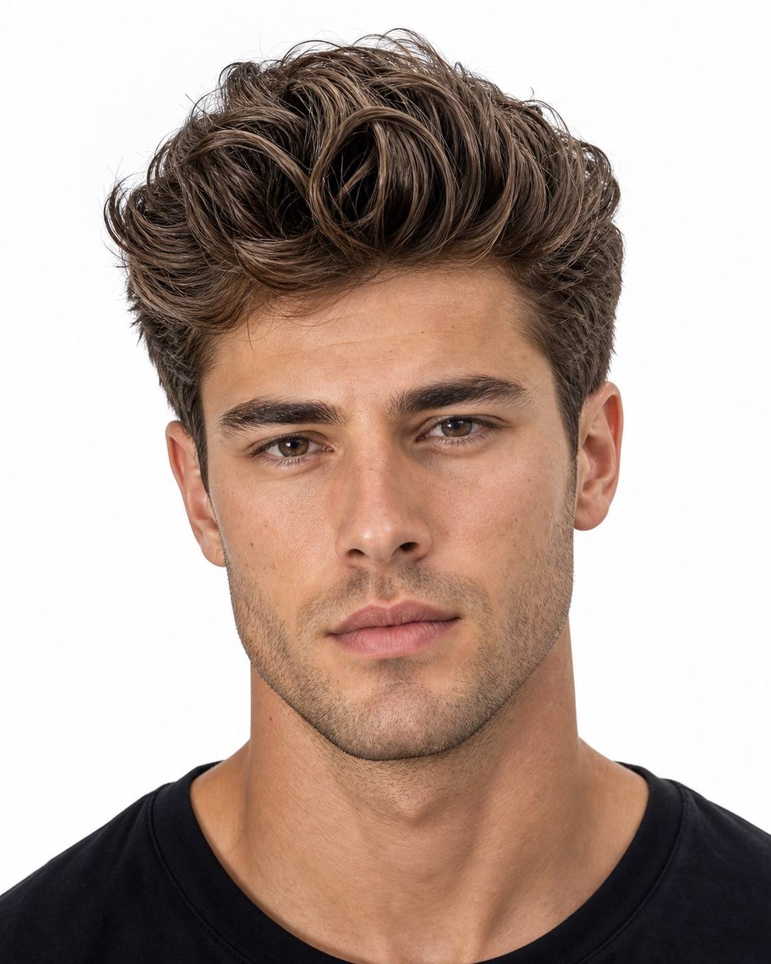Texturierter Welliger Quiff