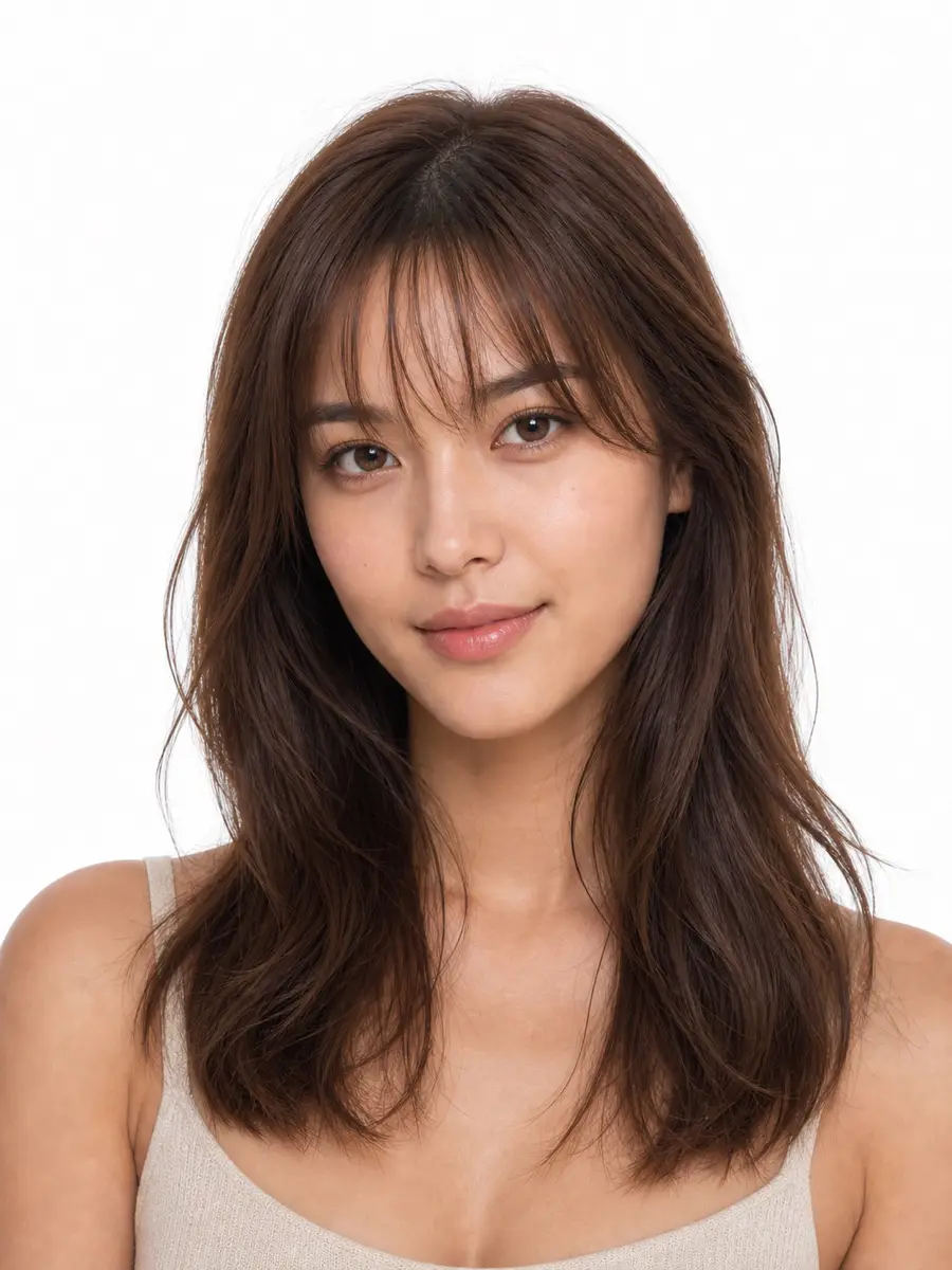 Thin Bangs style image 1