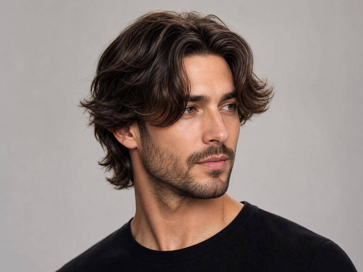 Wavy Middle Part
