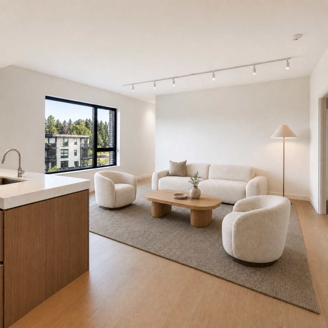 Virtual Staging: Modern Neutral preset preview
