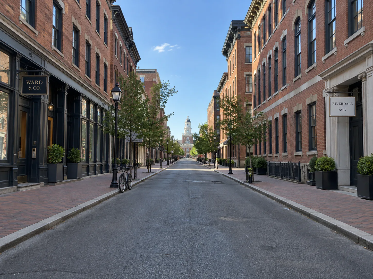 Street perspectives: Original. Keep the street’s objects, colors and lighting.