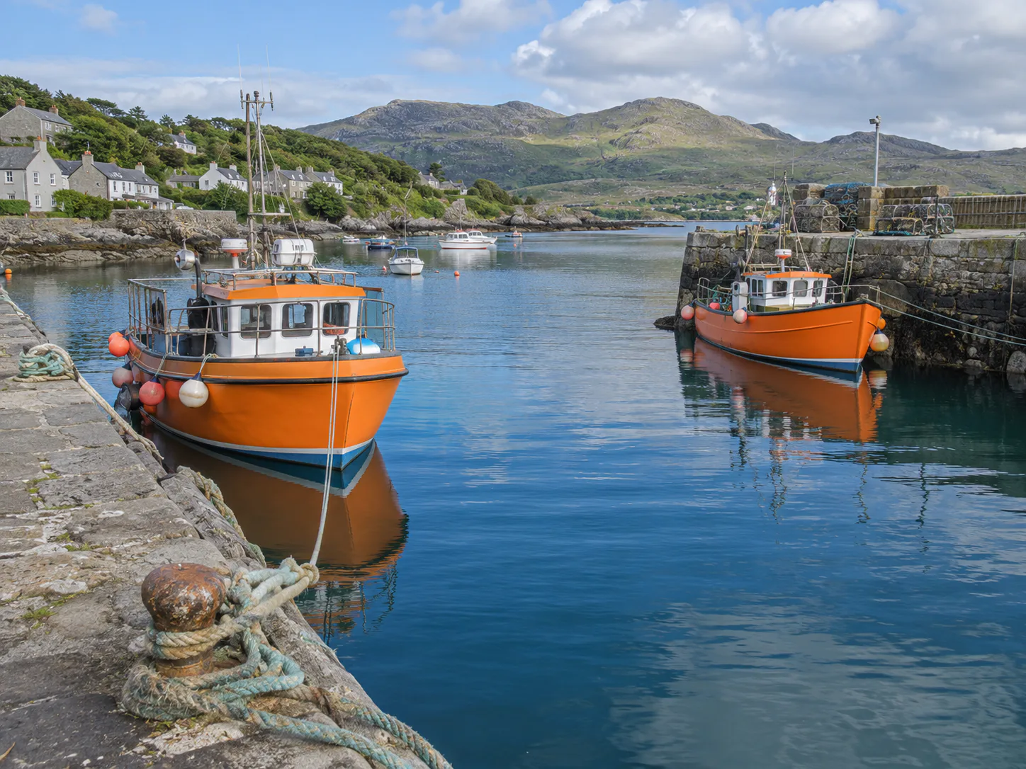 Fotografías de viaje: Original. Mantén los barcos, reflejos y horizonte.