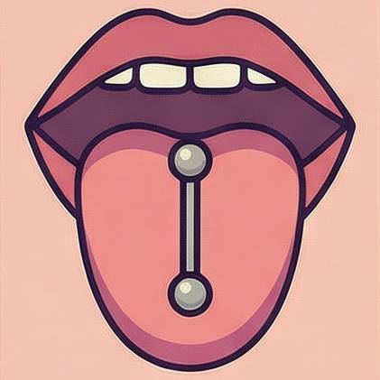 Center Tongue Barbell