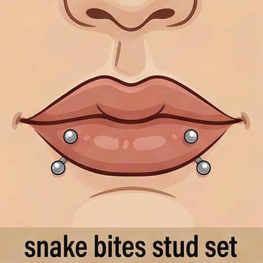 Set de studs snake bites