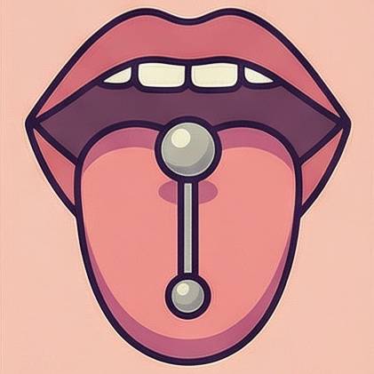 Tongue Ball-Top Barbell